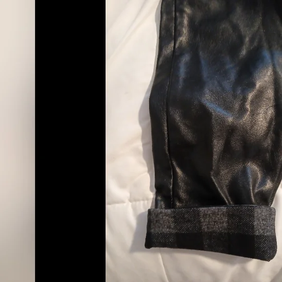 Anthropologie (Raga) faux leather joggers - Picture 6 of 9